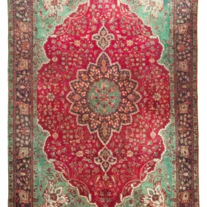 Dywan perski - Tabriz - 308 x 226 cm - ciemna czerwień