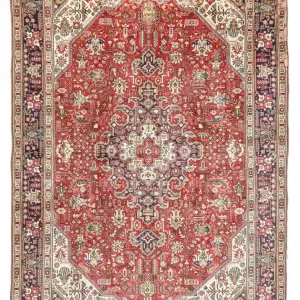 Dywan perski - Tabriz - 334 x 242 cm - czerwony