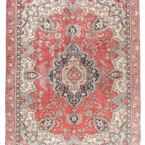 Dywan perski - Tabriz - 345 x 266 cm - czerwony