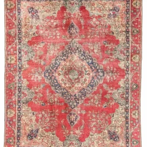 Dywan perski - Tabriz - 357 x 272 cm - czerwony