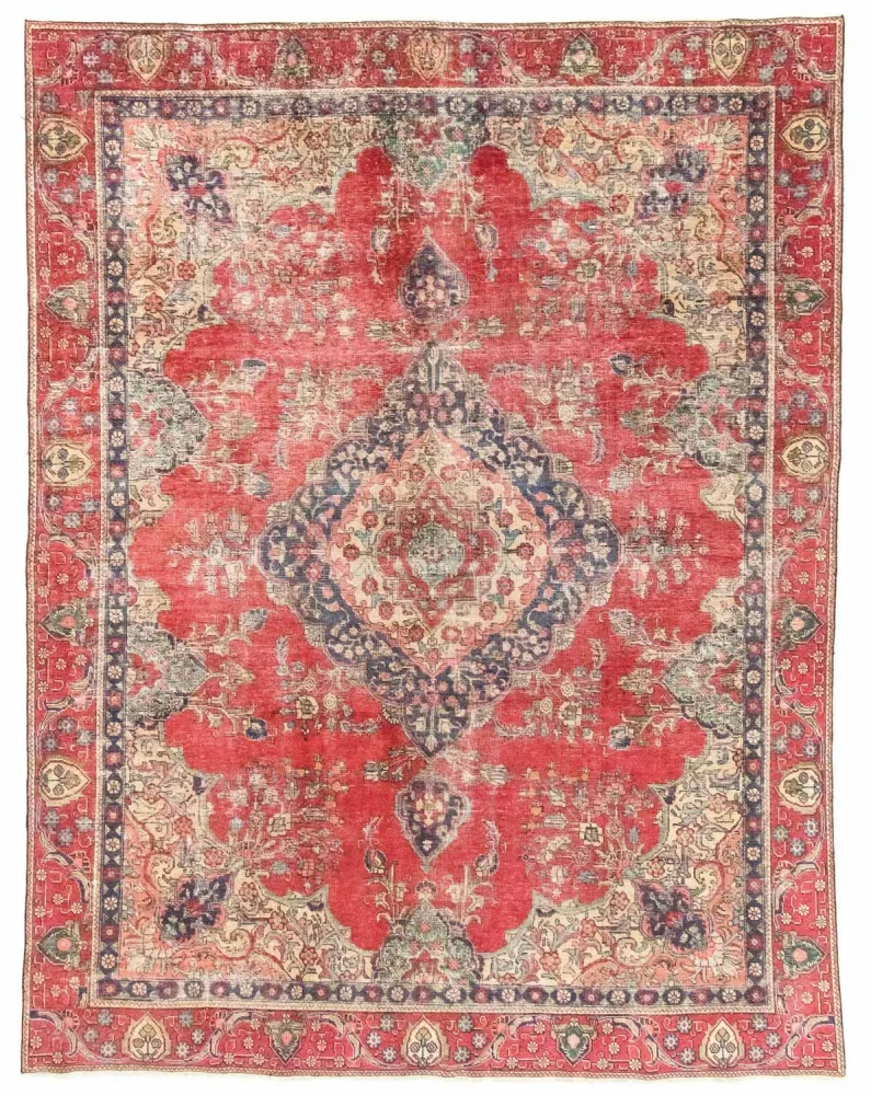Dywan perski - Tabriz - 357 x 272 cm - czerwony