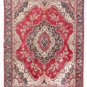 Dywan perski - Tabriz - 367 x 277 cm - czerwony