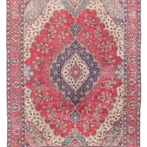 Dywan perski - Tabriz - 377 x 281 cm - czerwony