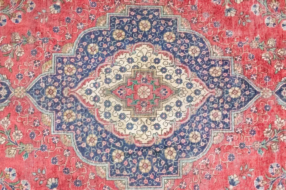 Dywan perski - Tabriz - 377 x 281 cm - czerwony