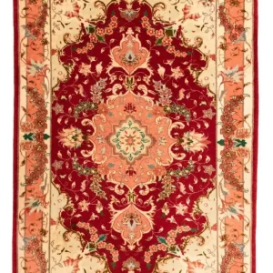 Dywan perski - Tabriz - Królewski - 113 x 78 cm - czerwony