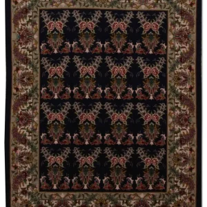 Dywan perski - Tabriz - Królewski - 137 x 103 cm - ciemnoniebieski