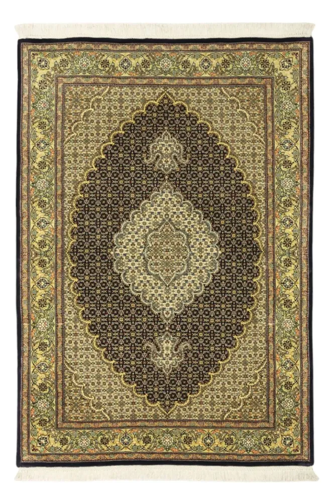 Dywan perski - Tabriz - Królewski - 146 x 102 cm - ciemna zieleń