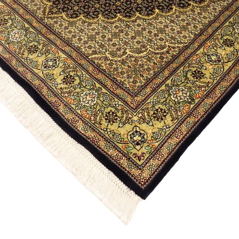 Dywan perski - Tabriz - Królewski - 146 x 102 cm - ciemna zieleń