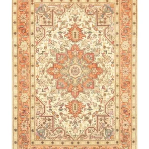 Dywan perski - Tabriz - Królewski - 148 x 101 cm - beżowy