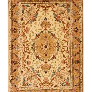 Dywan perski - Tabriz - Królewski - 148 x 101 cm - beżowy