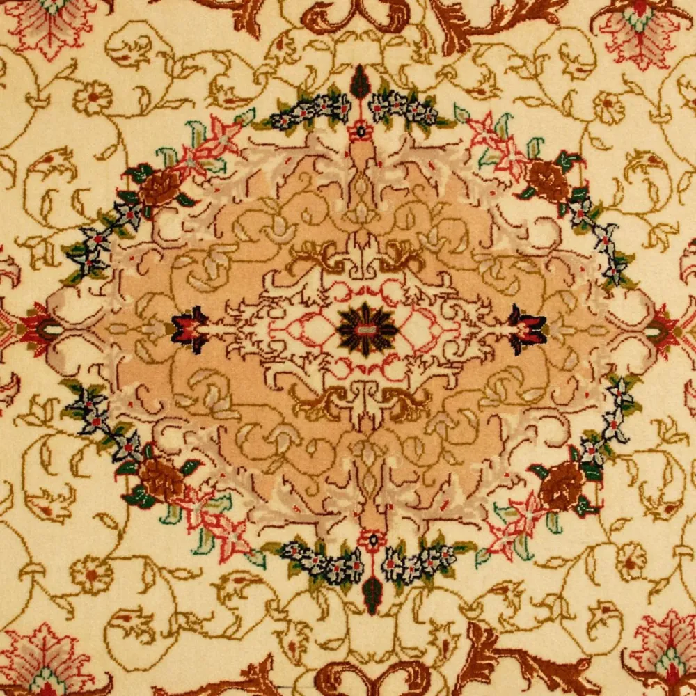 Dywan perski - Tabriz - Królewski - 148 x 101 cm - beżowy