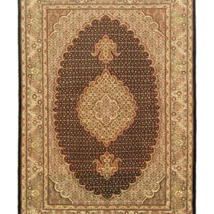 Dywan perski - Tabriz - Królewski - 148 x 102 cm - czarny