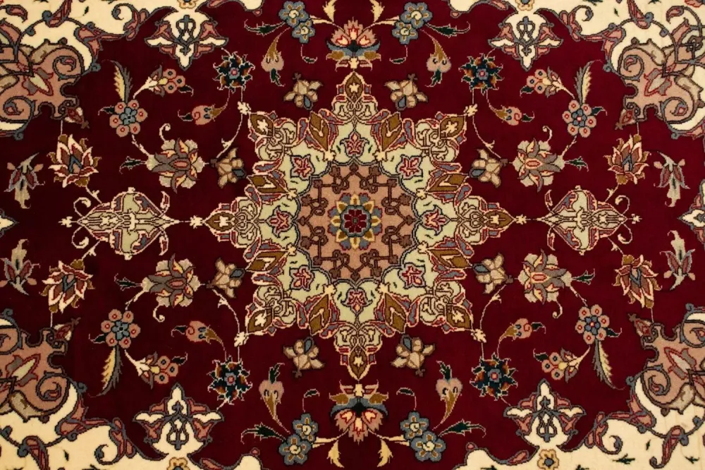 Dywan perski - Tabriz - Królewski - 148 x 103 cm - czerwony