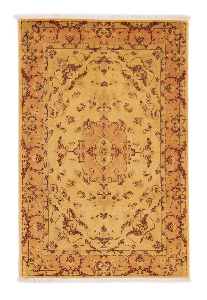 Dywan perski - Tabriz - Królewski - 150 x 100 cm - beżowy