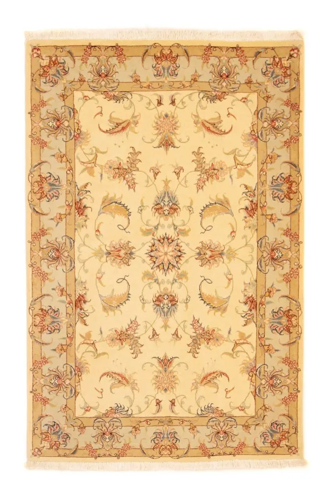 Dywan perski - Tabriz - Królewski - 150 x 101 cm - beżowy