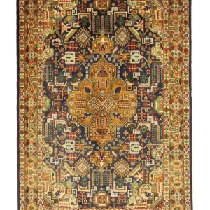 Dywan perski - Tabriz - Królewski - 150 x 101 cm - ciemnoniebieski