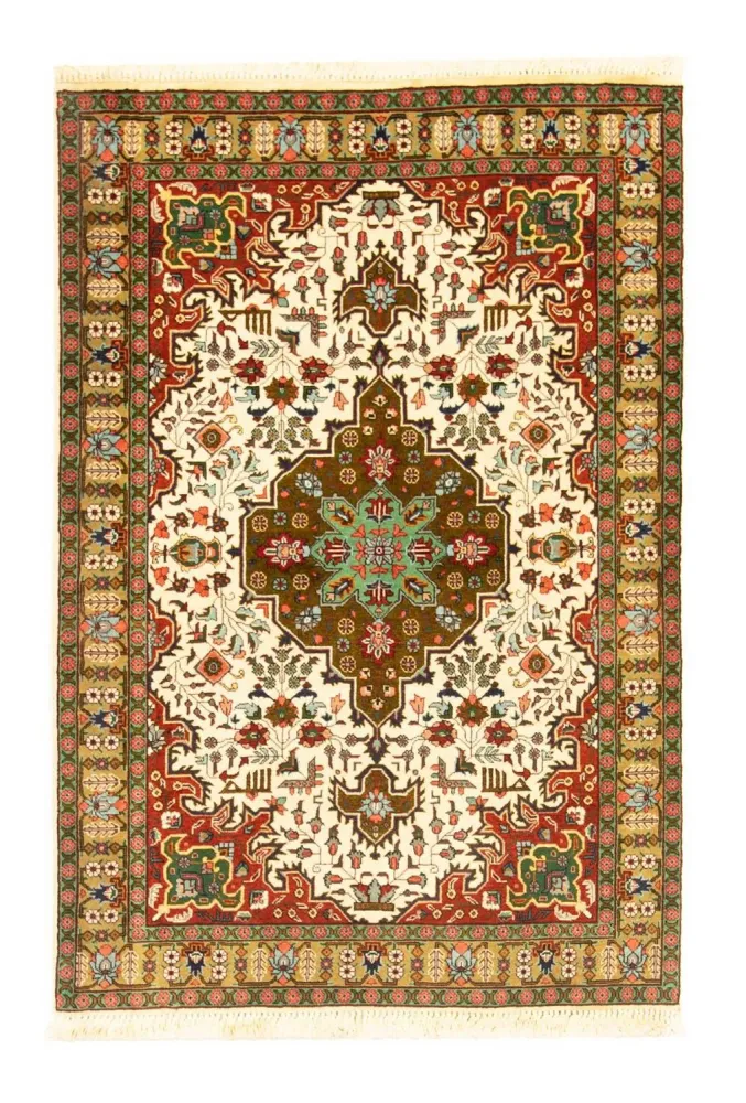 Dywan perski - Tabriz - Królewski - 150 x 104 cm - beżowy