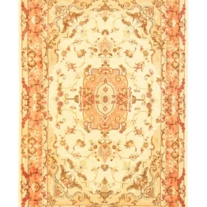 Dywan perski - Tabriz - Królewski - 152 x 100 cm - beżowy