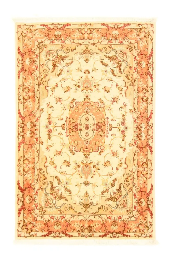 Dywan perski - Tabriz - Królewski - 152 x 100 cm - beżowy