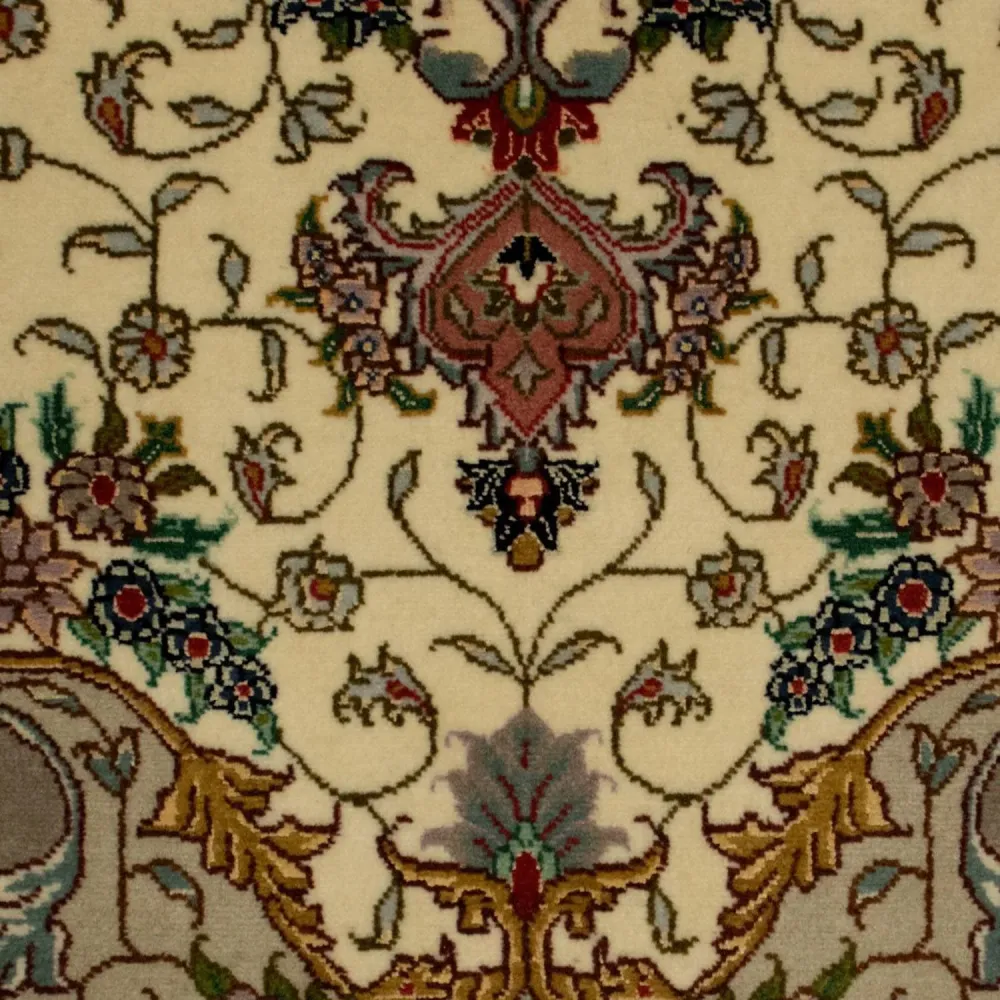 Dywan perski - Tabriz - Królewski - 152 x 102 cm - beżowy