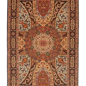 Dywan perski - Tabriz - Królewski - 153 x 100 cm - wielokolorowy