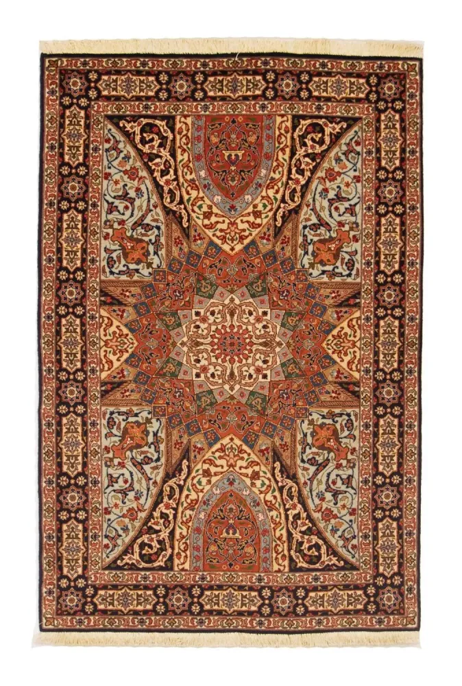 Dywan perski - Tabriz - Królewski - 153 x 100 cm - wielokolorowy