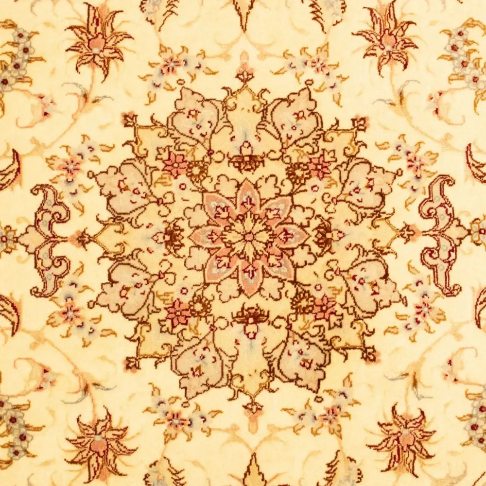 Dywan perski - Tabriz - Królewski - 154 x 102 cm - beżowy