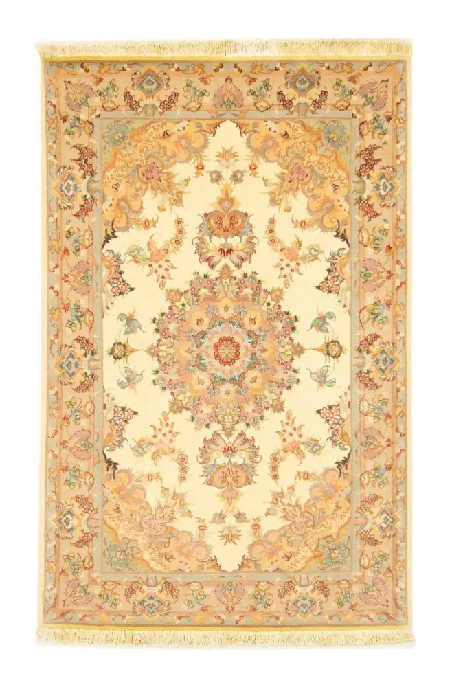 Dywan perski - Tabriz - Królewski - 154 x 102 cm - beżowy