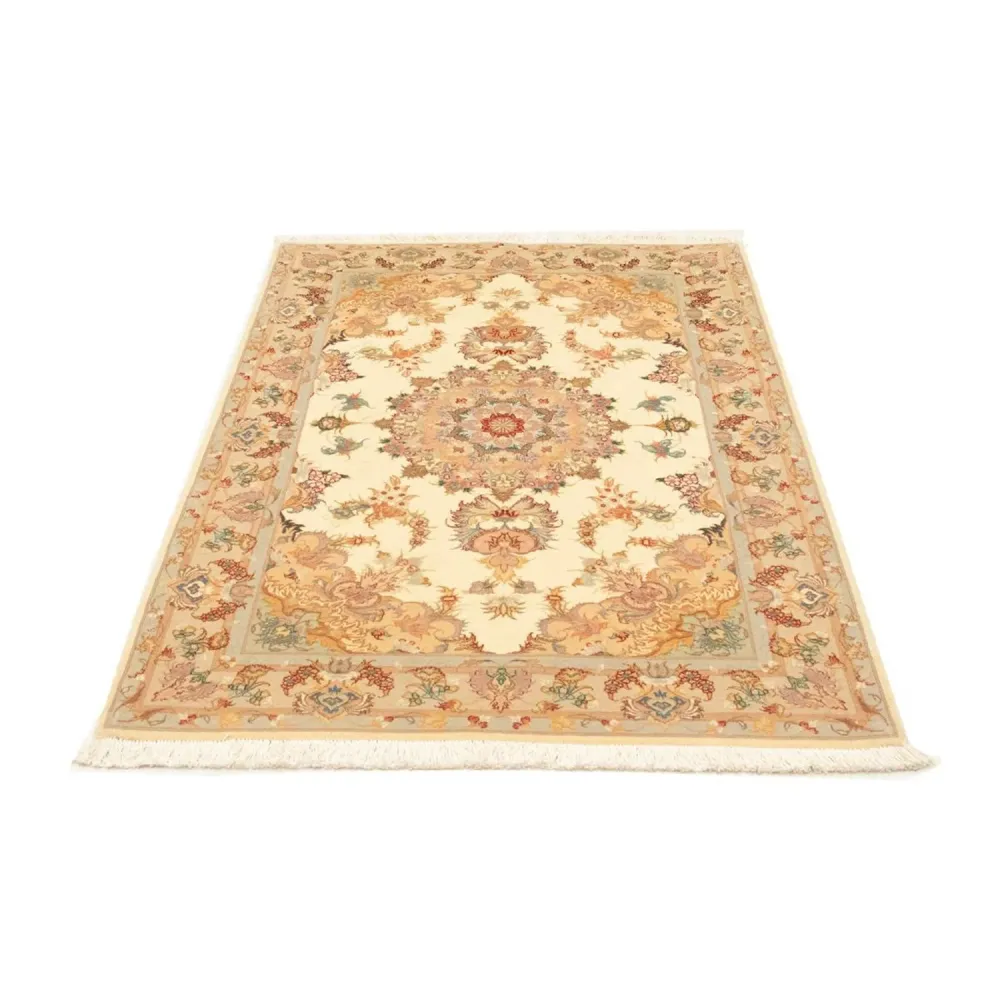 Dywan perski - Tabriz - Królewski - 154 x 102 cm - beżowy