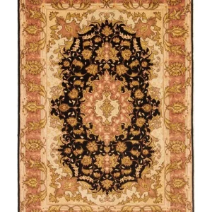 Dywan perski - Tabriz - Królewski - 154 x 94 cm - czarny