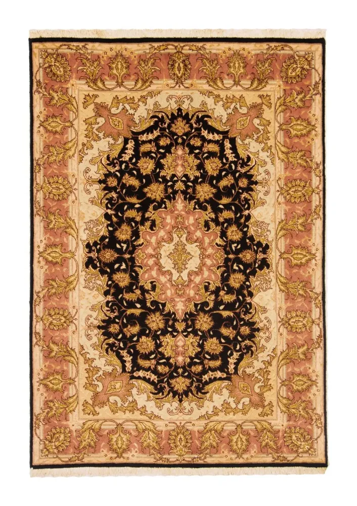 Dywan perski - Tabriz - Królewski - 154 x 94 cm - czarny