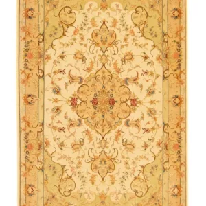 Dywan perski - Tabriz - Królewski - 157 x 100 cm - beżowy