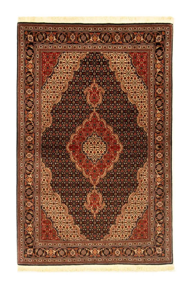 Dywan perski - Tabriz - Królewski - 158 x 100 cm - czarny