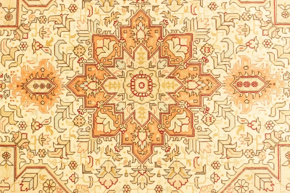 Dywan perski - Tabriz - Królewski - 160 x 103 cm - beżowy