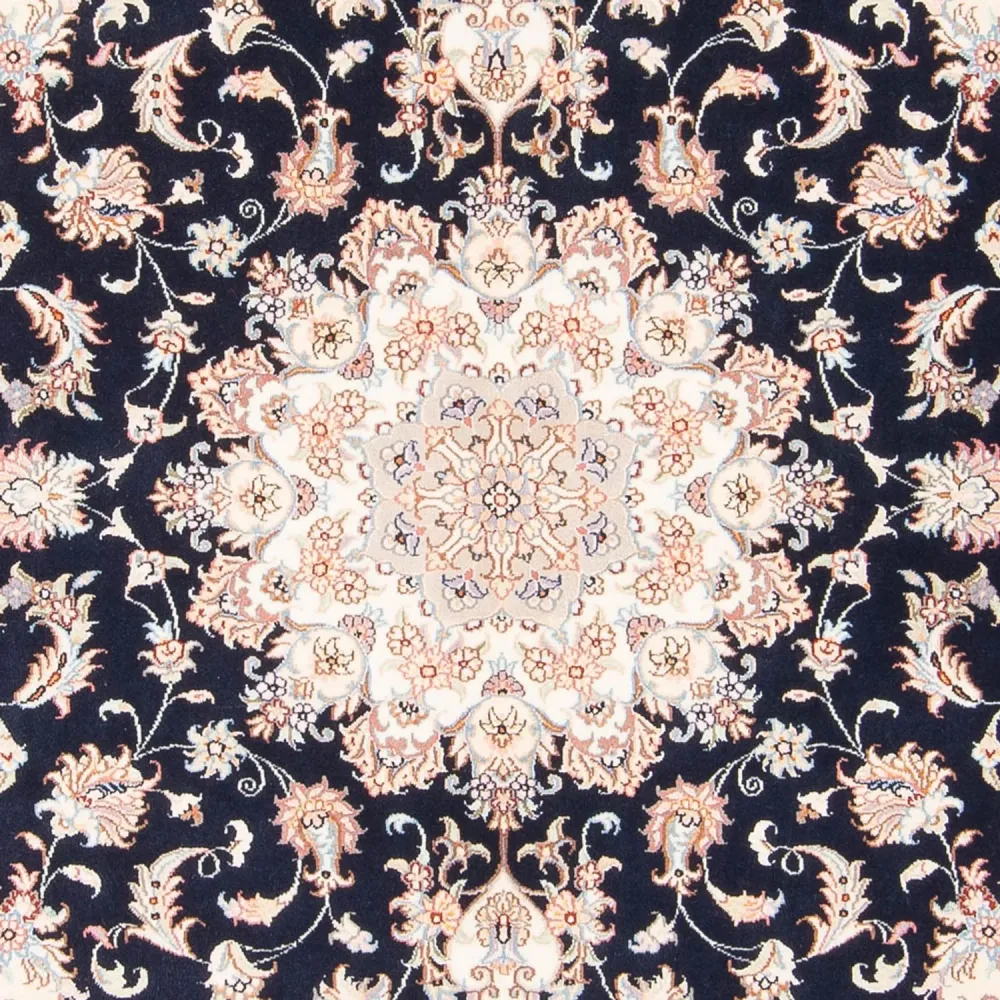 Dywan perski - Tabriz - Królewski - 197 x 149 cm - ciemnoniebieski