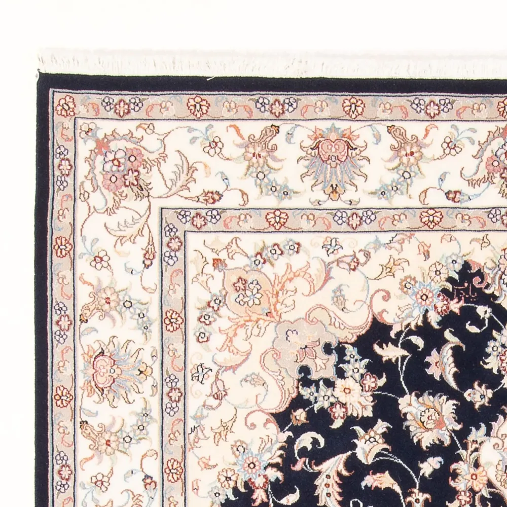 Dywan perski - Tabriz - Królewski - 197 x 149 cm - ciemnoniebieski