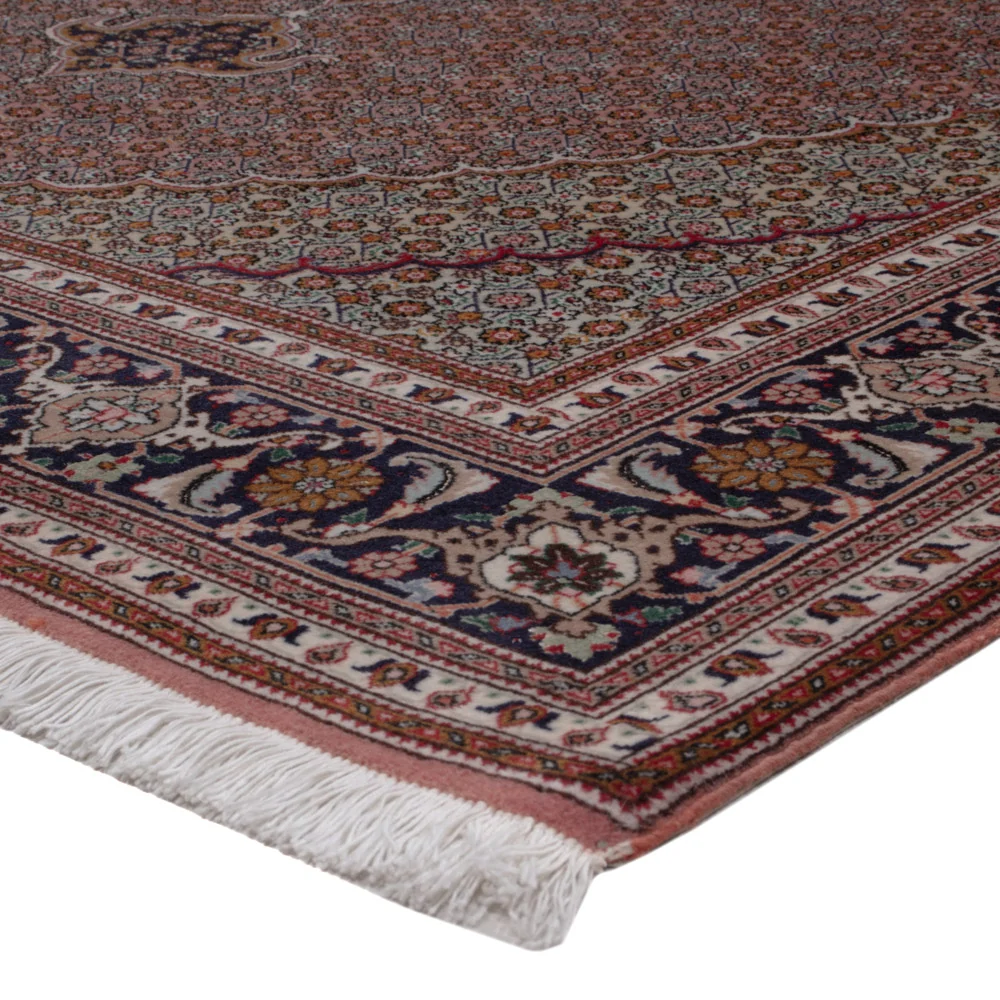 Dywan perski - Tabriz - Królewski - 200 x 150 cm - ciemny beż