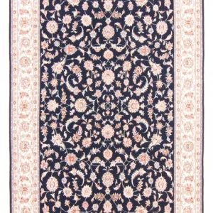 Dywan perski - Tabriz - Królewski - 237 x 167 cm - ciemnoniebieski