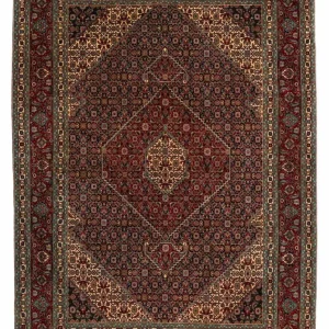 Dywan perski - Tabriz - Królewski - 300 x 199 cm - ciemna czerwień