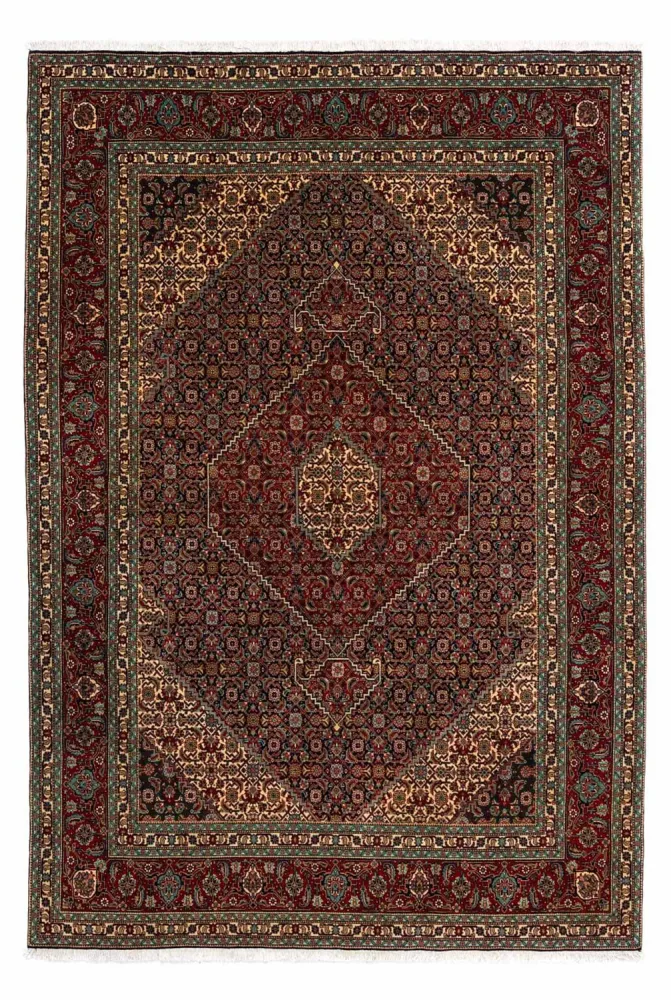 Dywan perski - Tabriz - Królewski - 300 x 199 cm - ciemna czerwień