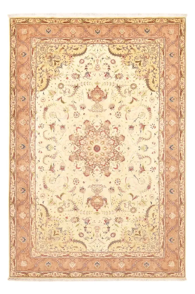 Dywan perski - Tabriz - Królewski - 300 x 200 cm - jasny beż