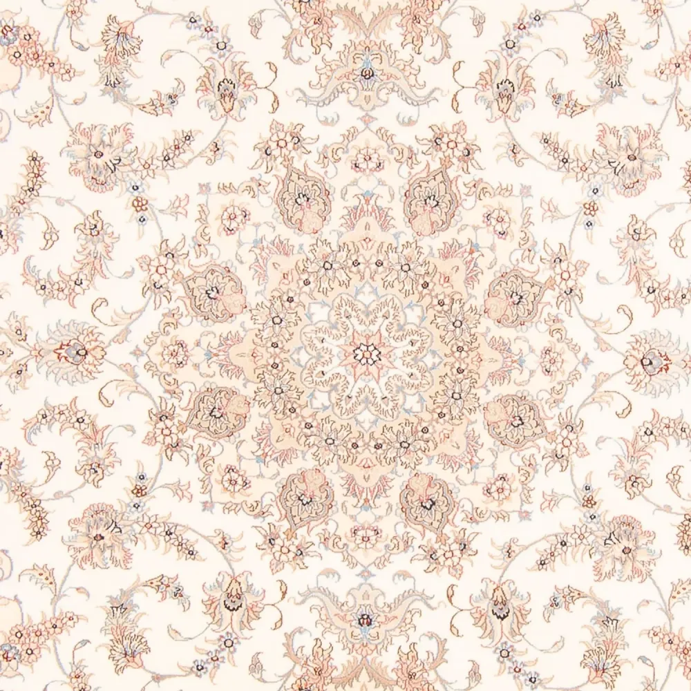 Dywan perski - Tabriz - Królewski - 305 x 198 cm - kremowy