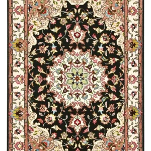 Dywan perski - Tabriz - Królewski - 90 x 60 cm - ciemnoniebieski