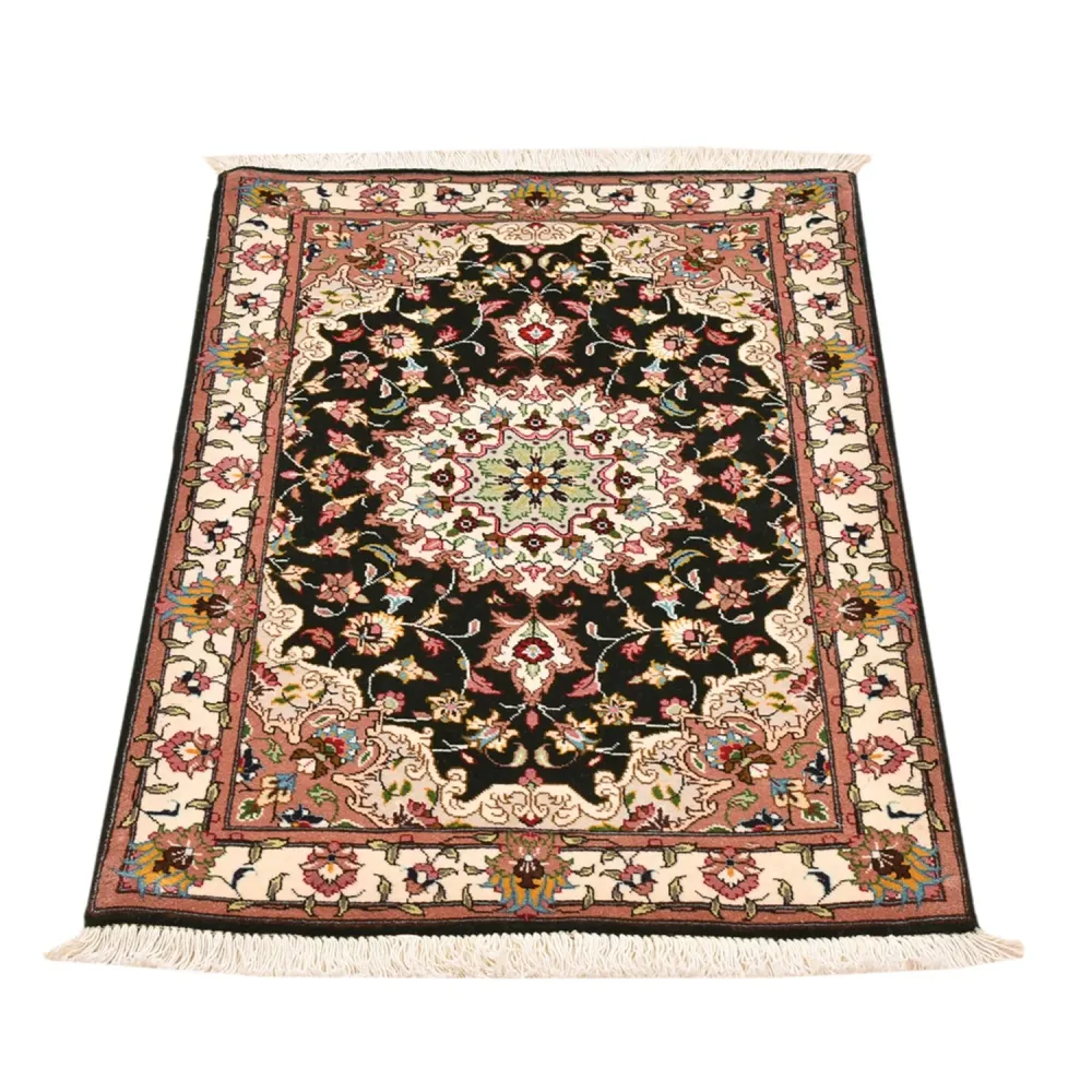 Dywan perski - Tabriz - Królewski - 90 x 60 cm - ciemnoniebieski