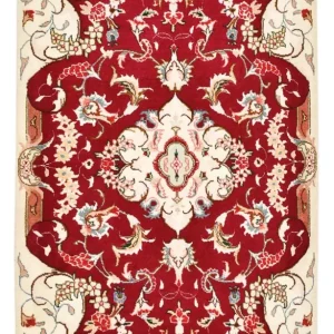 Dywan perski - Tabriz - Królewski - 90 x 60 cm - czerwony
