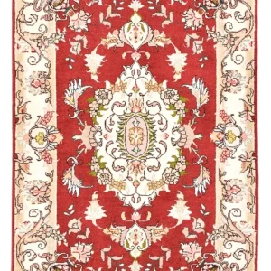Dywan perski - Tabriz - Królewski - 90 x 60 cm - czerwony