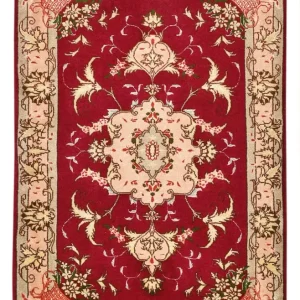 Dywan perski - Tabriz - Królewski - 90 x 60 cm - czerwony