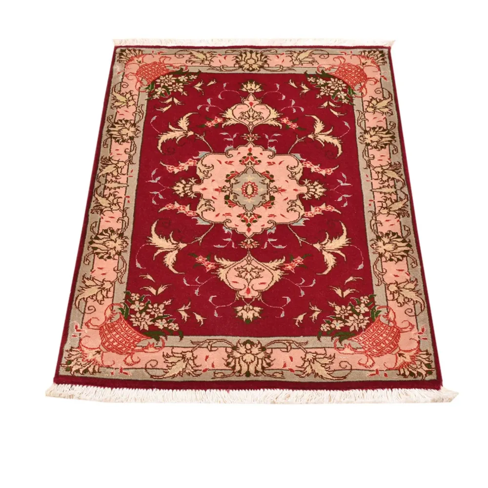 Dywan perski - Tabriz - Królewski - 90 x 60 cm - czerwony