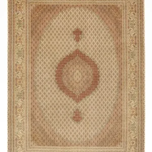 Dywan perski - Tabriz - Królewski - Royal - 350 x 251 cm - piaskowy