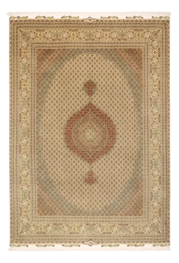 Dywan perski - Tabriz - Królewski - Royal - 351 x 250 cm - ciemny beż